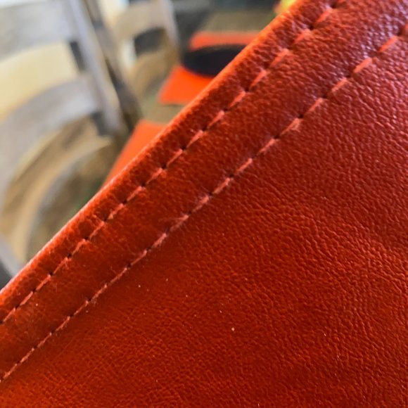 Red Leather Place Mats - Picture 4 of 4